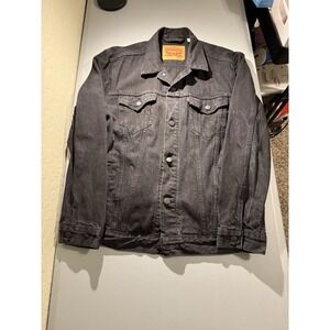 Levi's Denim‎ Trucker Jean Jacket Black Mens XL